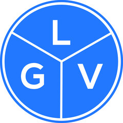 LGV letter logo design on White background. LGV creative Circle letter logo concept. LGV letter design. 
