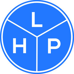 LHP letter logo design on White background. LHP creative Circle letter logo concept. LHP letter design. 
