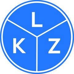 LKZ letter logo design on White background. LKZ creative Circle letter logo concept. LKZ letter design. 