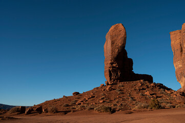 Fototapeta na wymiar Thumb Rock Formation in Monument Valley, United States