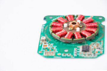 Electronic motherboard and isometric processor microchip