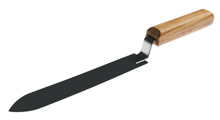 Uncapping knife isolated on white. Beekeeping tool