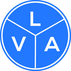 LVA letter logo design on white background. LVA  creative circle letter logo concept. LVA letter design.