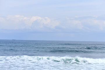 Fototapeta premium KOREA sea wave coast scenery nature sandy beach beach horizon whitecaps