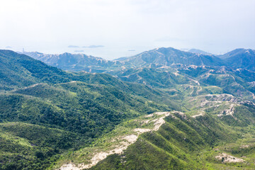 Obraz premium Mountain landscape, Castle Peak, Hong Kong, outdoor scenery