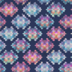 Seamless Digital Multicolour African rug Pattern