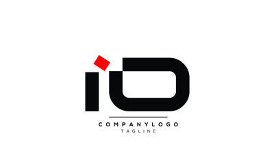 Alphabet letters Initials logo IO - obrazy, fototapety, plakaty