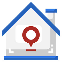 PIN flat icon,linear,outline,graphic,illustration