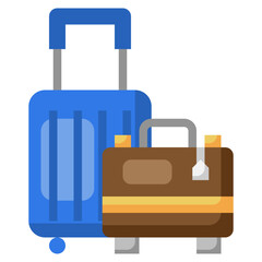 SUITCASE flat icon,linear,outline,graphic,illustration