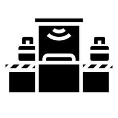 SCANNER glyph icon,linear,outline,graphic,illustration