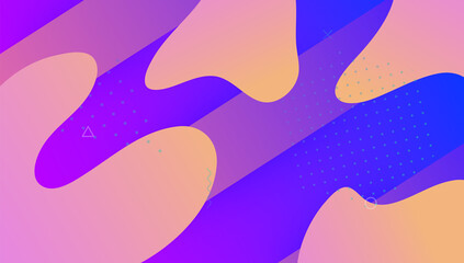 Dynamic Design. Digital Shapes. Violet Hipster Banner. Trendy Paper. Abstract Poster. Flat Landing Page. Wave Minimal Flyer. Technology Invitation. Lilac Dynamic Design