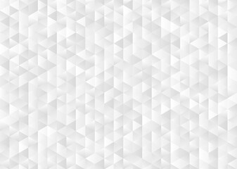 Triangle white abstract geometric gradient background	
