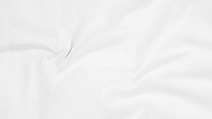 Organic Fabric cotton backdrop White linen canvas crumpled natural cotton fabric Natural handmade linen top view background  organic Eco textiles White Fabric linen texture