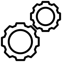 GEAR line icon,linear,outline,graphic,illustration