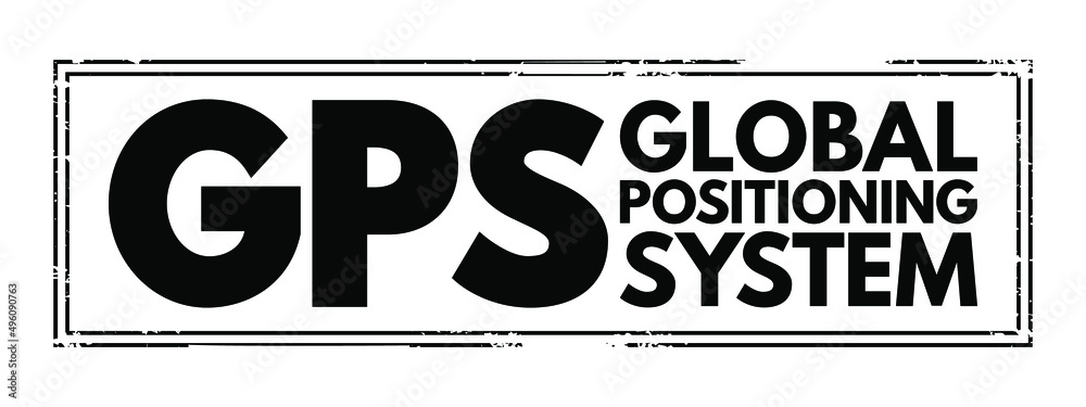 Poster gps global positioning system - global navigation satellite system that provides geolocation and tim
