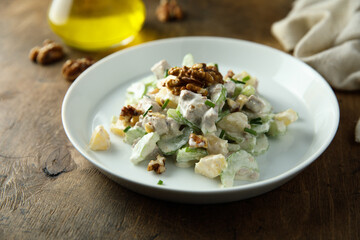 Chicken salad with celery and pineapple