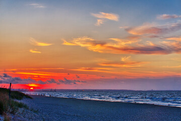 Shore at sunset - Baltic Sea, Poland