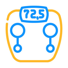 scale device color icon vector. scale device sign. isolated symbol illustration