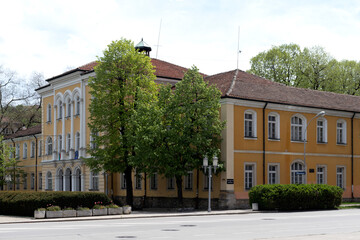 Typical street in town of Gabrovo, Bulgaria