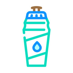 water drink bottle color icon vector. water drink bottle sign. isolated symbol illustration