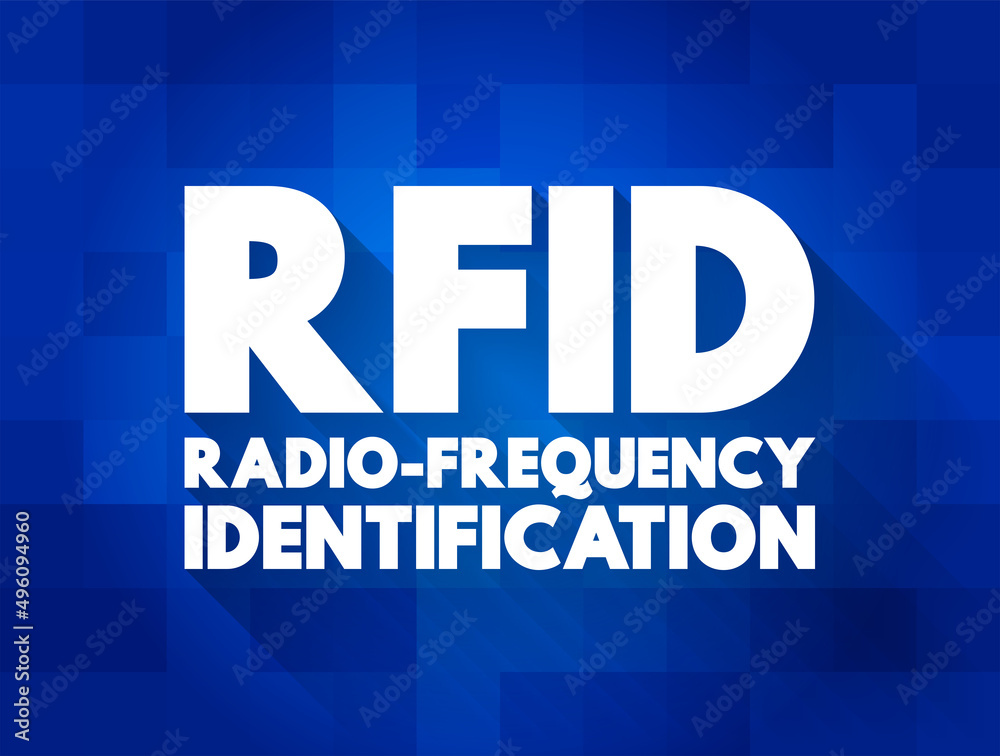 Poster rfid radio-frequency identification - electromagnetic fields to automatically identify and track tag