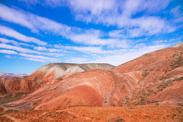 Beautiful colored mountains of Azerbaijan.