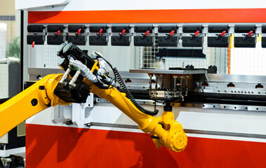 Fototapeta premium Robotic arm for picking in factory