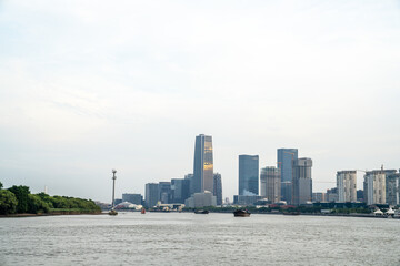 Fototapeta premium View of the Bund in Shanghai, China