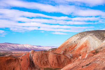 Beautiful colored mountains of Azerbaijan.
