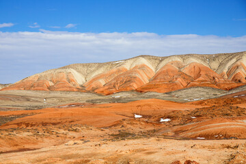 Beautiful colored mountains of Azerbaijan.