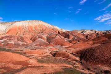 Beautiful colored mountains of Azerbaijan.