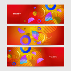 Modern geometrical abstract banner background. Business or technology presentation design template, brochure or flyer pattern, or geometric web banner