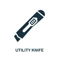 Utility Knife icon. Simple element from construction collection. Creative Utility Knife icon for web design, templates, infographics and more