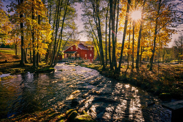 An old mill by the river.