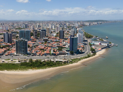 aerial view of beach state country