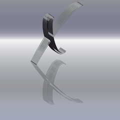 Lichtrand Buchstabe X 2 © Xaver Klaussner