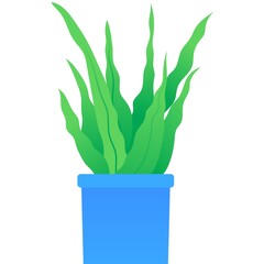 Flower succulent pot vector aloe houseplant icon