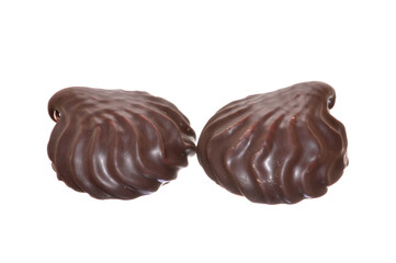 chocolate chip cookie isolated on white background