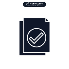 document icon symbol template for graphic and web design collection logo vector illustration
