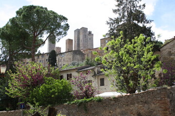 Fototapeta na wymiar towers in tuscany