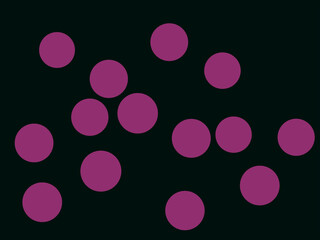 c&iacute;rculos rosas fondo escuro