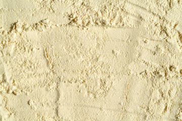 Background made of whey protein powder - healthy nutritional supplement