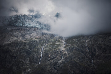 fog in the mountains