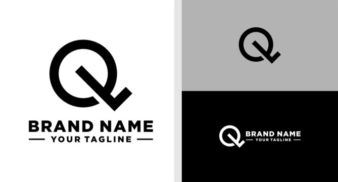 QL LOGO MONOGRAM CIRCLE EDITABLE