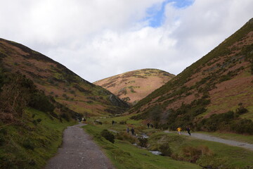 a view down the valleys of carding mill valley