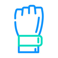 mma fight sport color icon vector. mma fight sport sign. isolated symbol illustration