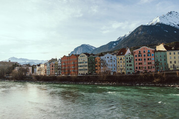 Mariahilfzeile in Innsbruck, Österreich.