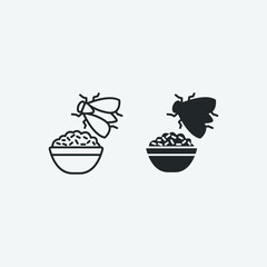 Dirty vector icon illustration sign
