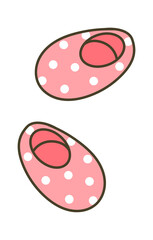 Children slippers icon. Vector illustration
