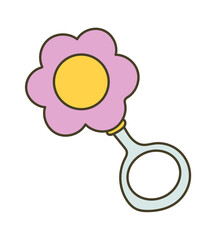 Beanbag Baby Toy. Vector illustration